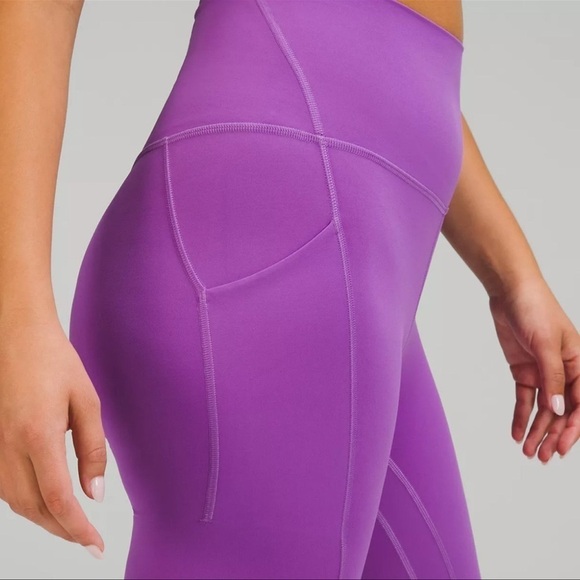 Lululemon Align High Rise Pants with Pockets Moonlit Magenta Leggings 12 Nwt - Picture 3 of 11